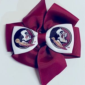 ❤️3/$25 Noles FSU Bow Seminoles Garnet & Gold College Football Florida State